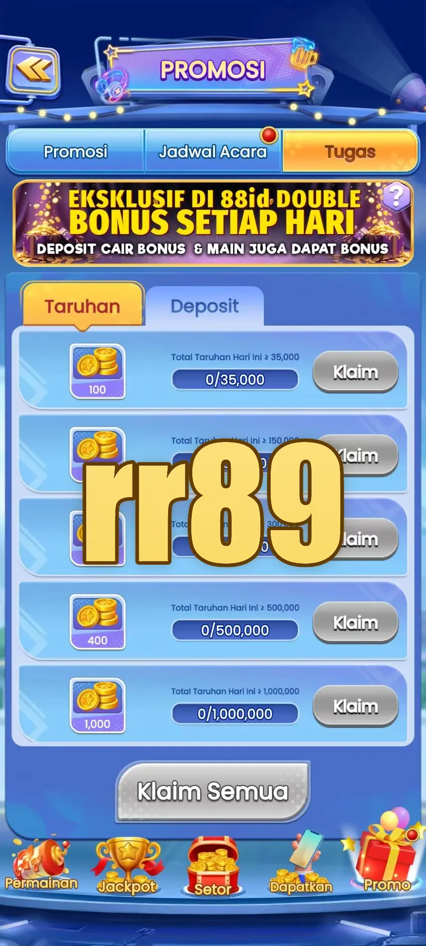 rr89 Masuk